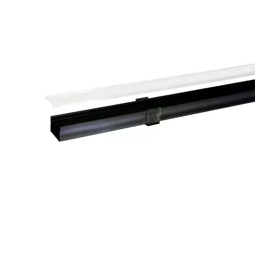 PROFIL SLW15 NOIR 2M PLEXI MAT ACCESSOIRES INCL.