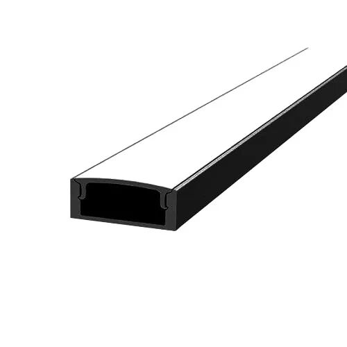 PROFIL SLW8 NOIR 2M PLEXI MAT ACCESSOIRES INCLUS