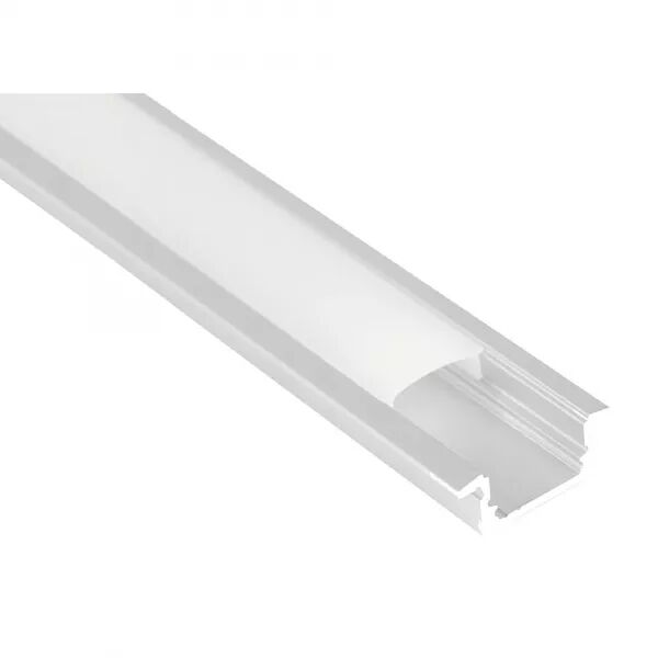 PROFIL� ALUMINIUM ENCASTR� PE1 POUR RUBAN LED - 2M - BLANC