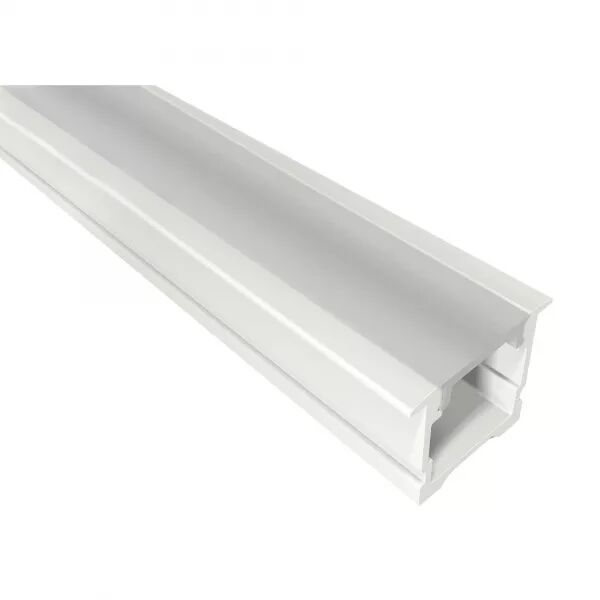 PROFIL� ALUMINIUM ENCASTR� PE2 POUR RUBAN LED - 2M - BLANC