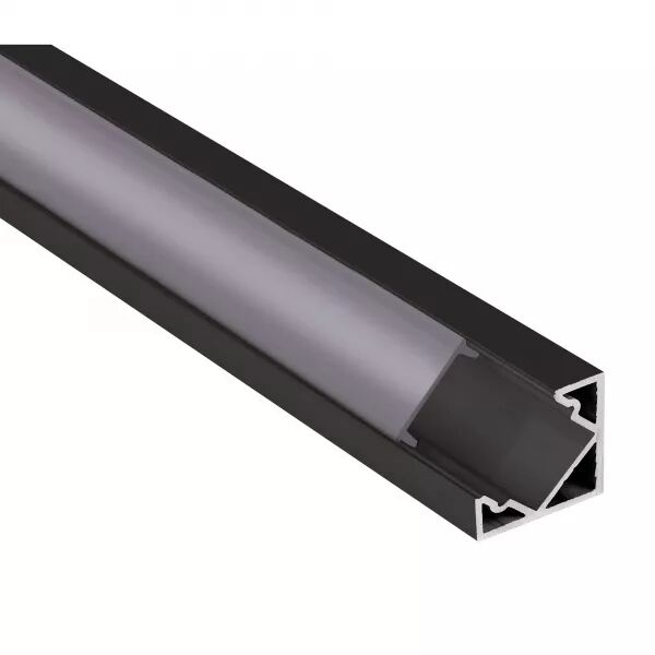 PROFIL� D\'ANGLE ALUMINIUM PA1 POUR RUBAN LED - 2M - NOIR