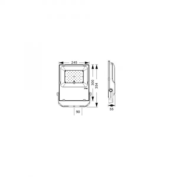 PROJECTEUR ROCK 80W 3000K IP65