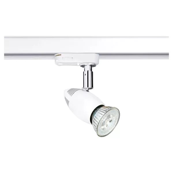 PYXIS 023 - Spot Rail 3 all. 023 GU10, blanc, a/lpe LED 6W 3000K 500lm incl (0784)