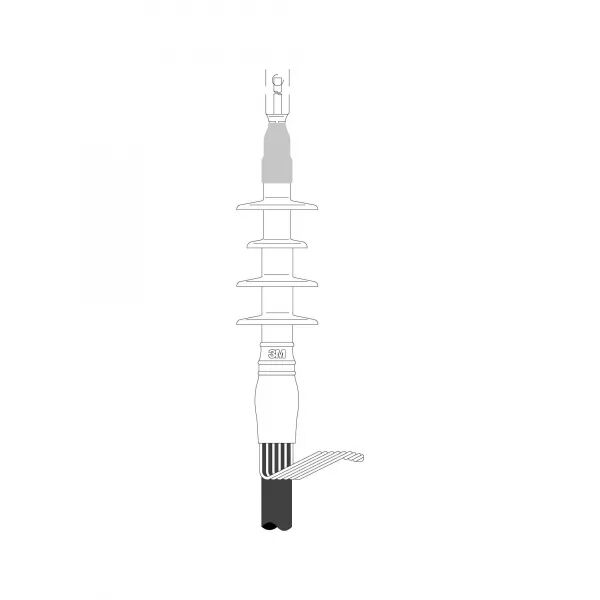 QTII SKIRTED TERMINATION SIZE K 4 W/GREASE