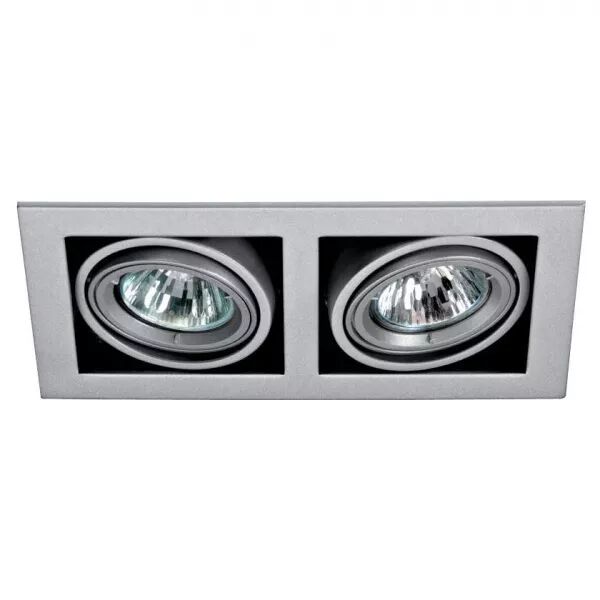 QUADRA 110 - Encastr� GU5,3, orientable et basc., gris, Lpe non incl. (4181)