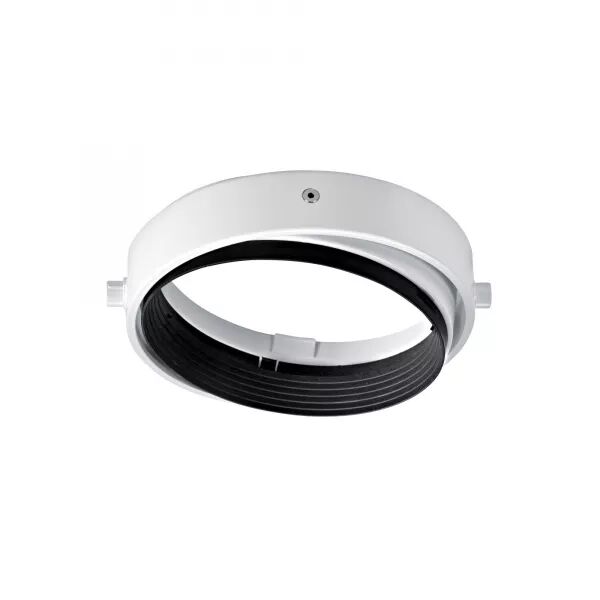 QUADRA 185-SUPPORT P/LPE G53 AR111, ROND, ORIENT.ET BASC, BLANC,LPE NON INCL