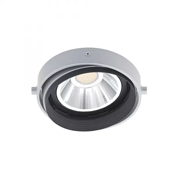 QUADRA 185-SUPPORT P/LPE G53 AR111, ROND, ORIENT.ET BASC, GRIS,LPE NON INCL.
