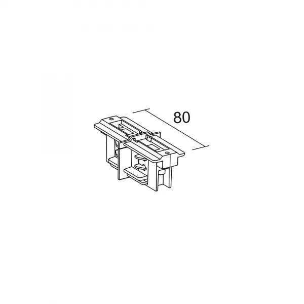 RACCORD EN LIGNE POUR RAIL DALI 023 - BLANC