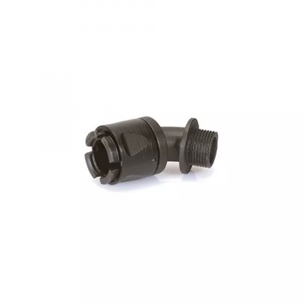 RACCORD M�LE COUD� 45� POUR CONDUIT FLEXIBLE RTA POLYAMIDE �15MM ISO20