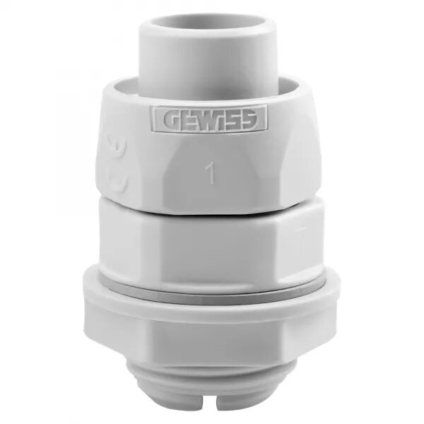 RACCORD TOURNANT DROIT � PAS GAZ - RDG - IP54 - D16MM - GRIS RAL7035 - DX54216