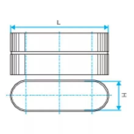RACORD FEMELLE OBLONG GALVANIS� RFO - L 545MM X H 165MM