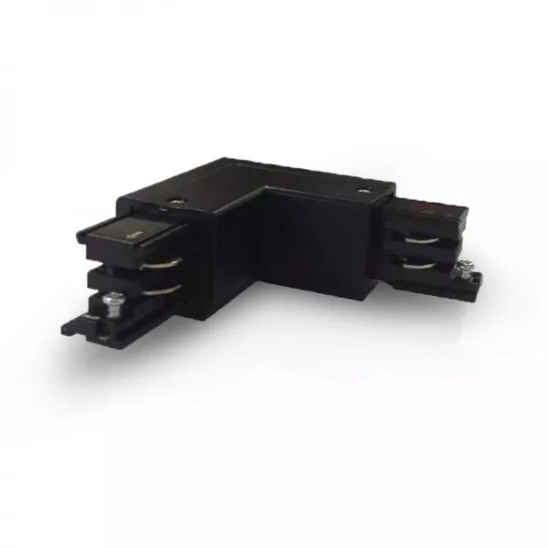 RAIL 3A CONNECT TRIPHASE COUDE L NOIR CIRCUIT EXTERIEUR 230V