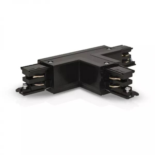 RAIL 3A CONNECT TRIPHASE FORME T NOIR DROIT CIRCUIT INTERIEUR 230V