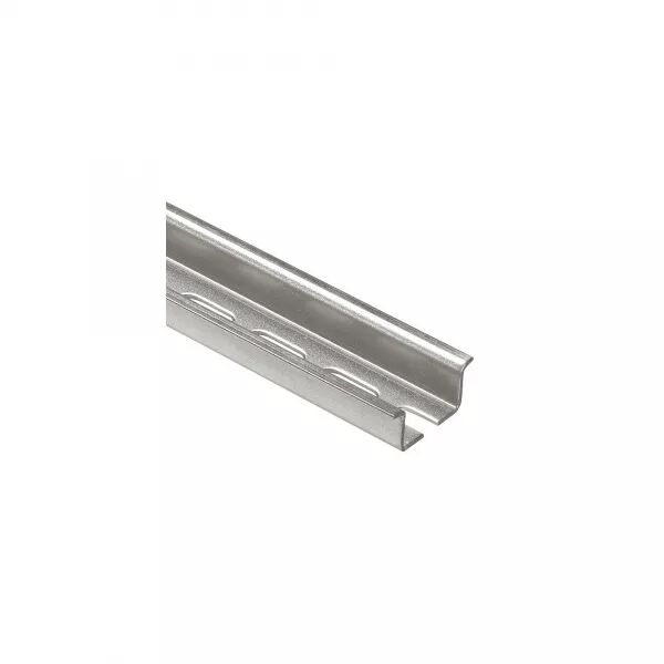 RAIL DIN SYM�TRIQUE AVEC OBLONGS � COUPER PROFONDEUR 15MM - LONGUEUR 2M