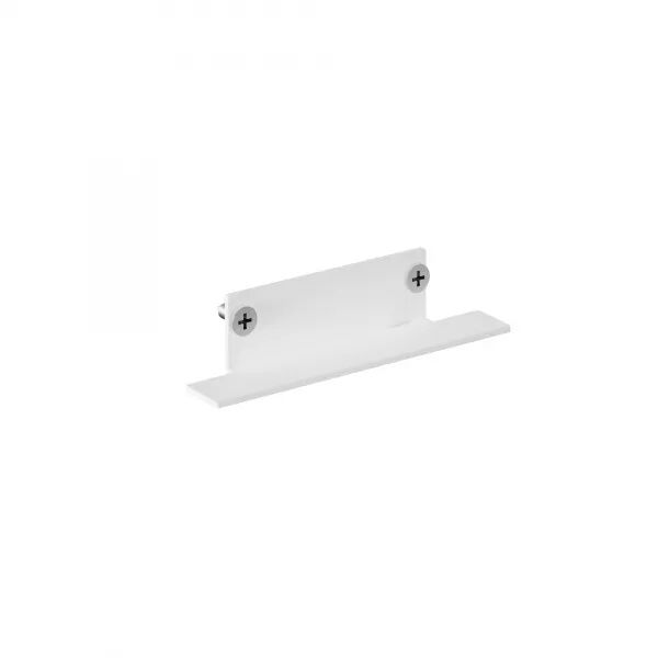RAIL LYTESPAN ENCASTR� TRIM. PLATINE TERMINALE INF�RIEURE+VIS BLANC 9004/TRL-W