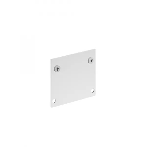RAIL LYTESPAN ENCASTR� TRIMLESS PLATINE TERMINALE SUP�RIEURE+VIS BLANC 9004/TR-W