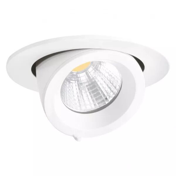 RANDY 1 - Downlight rond, orientable, blanc, 50�, LED int�g 14,4W 3000K 1300lm (50778)