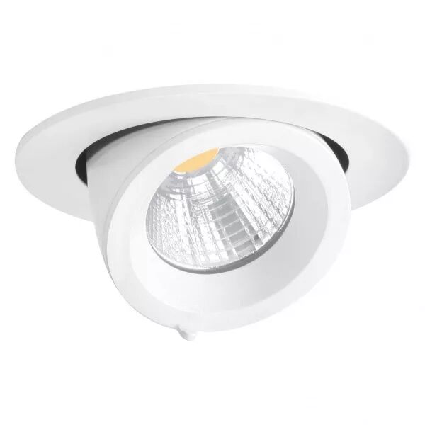 RANDY 1 - Downlight rond, orientable, blanc, 50�, LED int�g 14,4W 4000K 1300lm (50123)