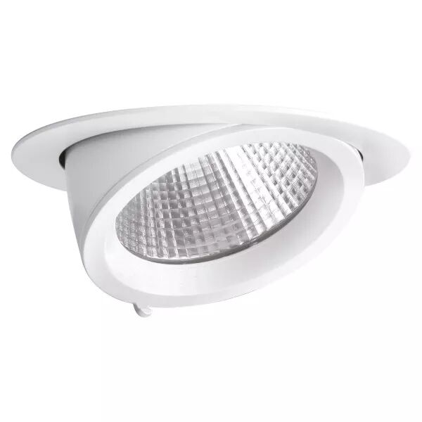RANDY 4 - Downlight rond, orientable, blanc, 70�, LED int�g 41W 4000K 4000lm (50193)