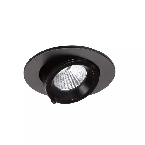RANDY S - Downlight rond, orientable, noir, 36�, LED int�g 10,7W 3000K 800lm (51258)