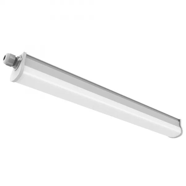 R�glette - WESTPORT 60 Double -  Plastique - Gris - LED Module Incl. (49656110)
