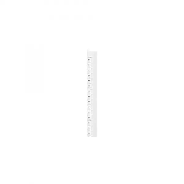 R�GLETTE 24 REP�RES M�MOCAB LARG.2,3MM -SIGNE CONVENTIONNEL PLUS NOIR/FOND BLANC