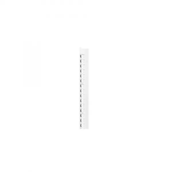 R�GLETTE 24 REP�RES M�MOCAB LARGEUR 2,3MM + LETTRE MAJUSCULE E NOIR/FOND BLANC
