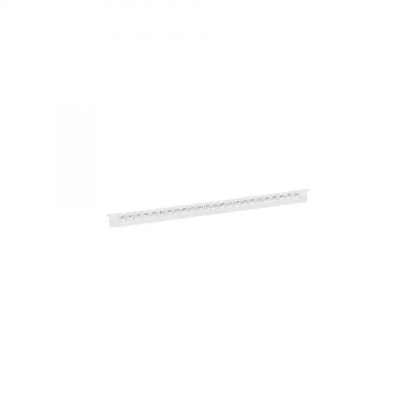 R�GLETTE 24 REP�RES M�MOCAB LARGEUR 2,3MM + LETTRE MAJUSCULE Q NOIR/FOND BLANC