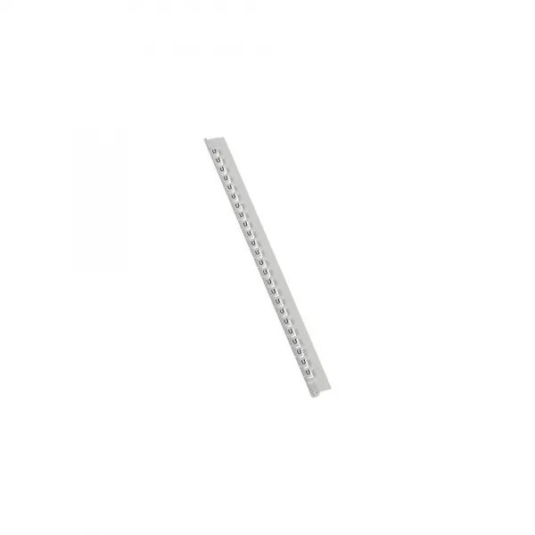 R�GLETTE 24 REP�RES M�MOCAB LARGEUR 2,3MM + LETTRE MAJUSCULE U NOIR/FOND BLANC