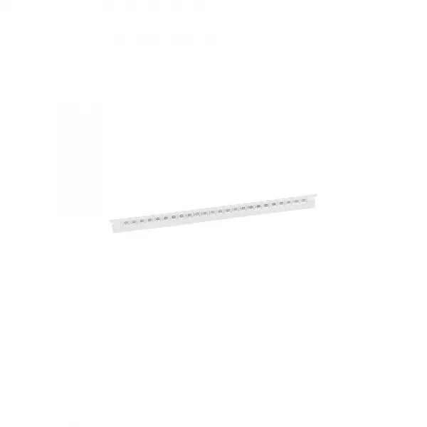R�GLETTE DE 24 REP�RES M�MOCAB LARGEUR 2,3MM AVEC CHIFFRE 0 NOIR SUR FOND BLANC
