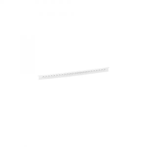 R�GLETTE DE 24 REP�RES M�MOCAB LARGEUR 2,3MM AVEC CHIFFRE 2 NOIR SUR FOND BLANC