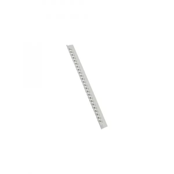 R�GLETTE DE 24 REP�RES M�MOCAB LARGEUR 2,3MM AVEC CHIFFRE 3 NOIR SUR FOND BLANC