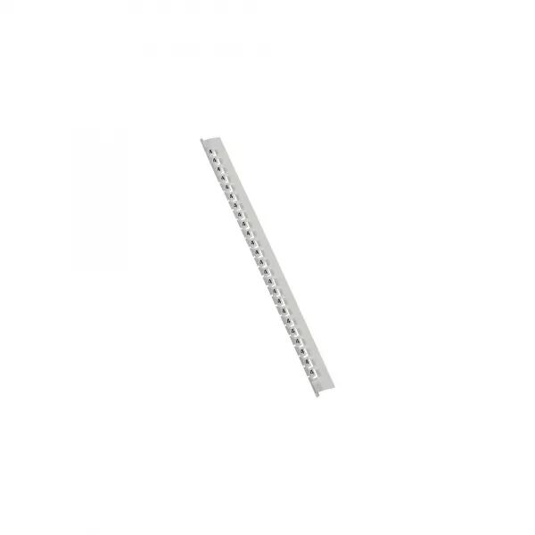 R�GLETTE DE 24 REP�RES M�MOCAB LARGEUR 2,3MM AVEC CHIFFRE 4 NOIR SUR FOND BLANC