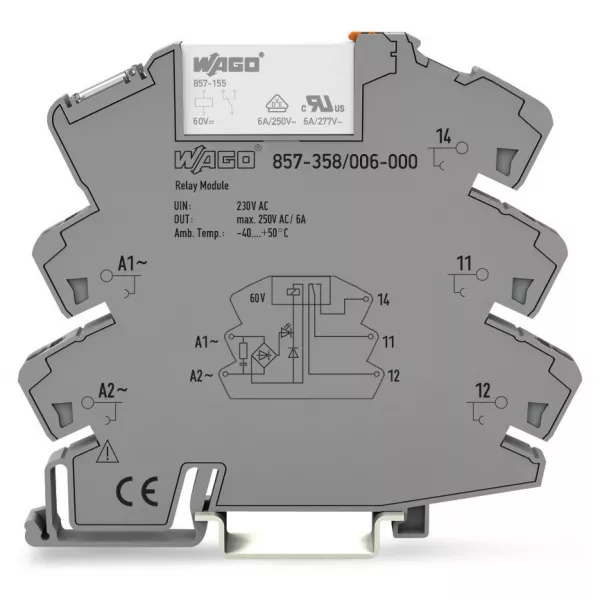 REL AC 230V, gris857-358/006-000