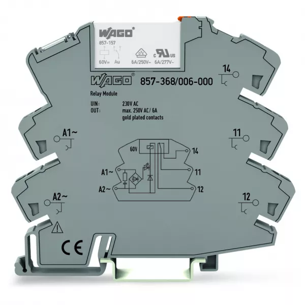 REL AC 230V, gris857-368/006-000