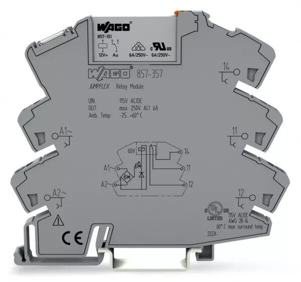 REL AC/DC 115V, GRIS