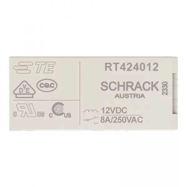 RELAIS 12VDC 2U RT