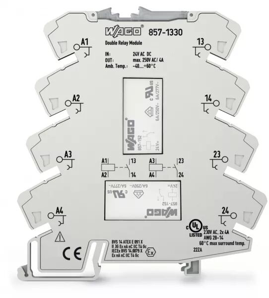 RELAIS A/1T/24V/250VAC/6A/GRIS-CLAI
