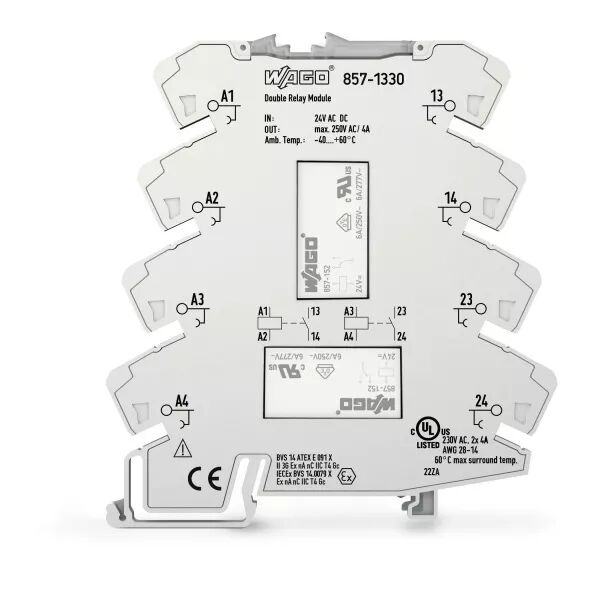 RELAIS A/1T/24V/250VAC/6A/GRIS-CLAI857-1330