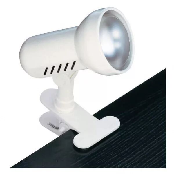 REMORA - Spot � pince E27 100W max, orientable, blanc, Lpe non incl. (0691)