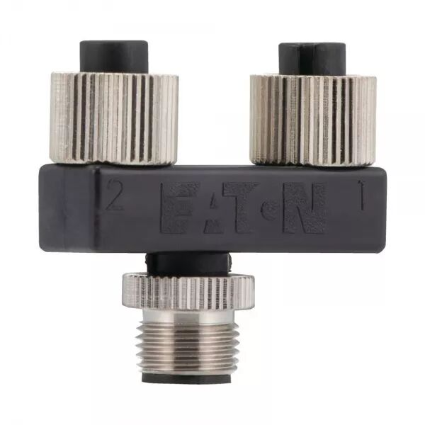 R�PARTITEUR SWD IP67, 4P M12-M SUR 2X 4P M12-F BROCHE 2