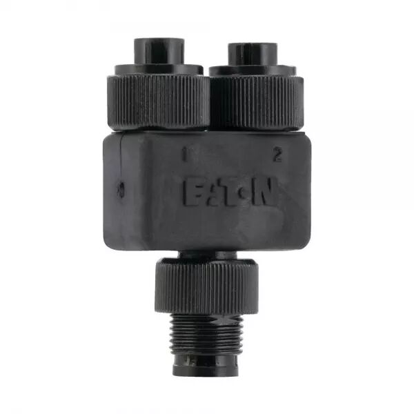 R�PARTITEUR SWD IP67, 4P M12-M SUR 2X 4P M12-F BROCHE 4