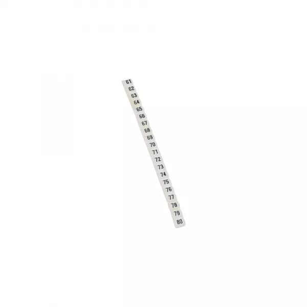 REP�RE CAB 3 POUR FILERIE 0,5 � 1,5MM� - NOIR/FOND BLANC - NOMBRES 61 � 80