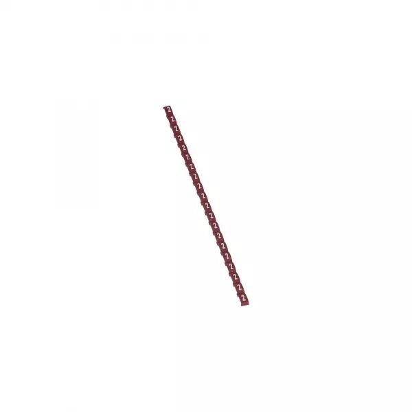 REP�RE DUPLIX CONFORME CODE COULEUR INTERNATIONAL - CHIFFRE 2 SUR FOND ROUGE