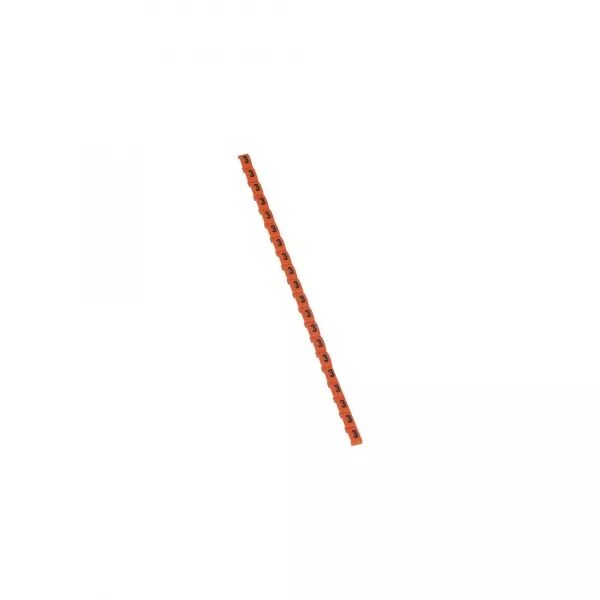 REP�RE DUPLIX CONFORME CODE COULEUR INTERNATIONAL - CHIFFRE 3 SUR FOND ORANGE