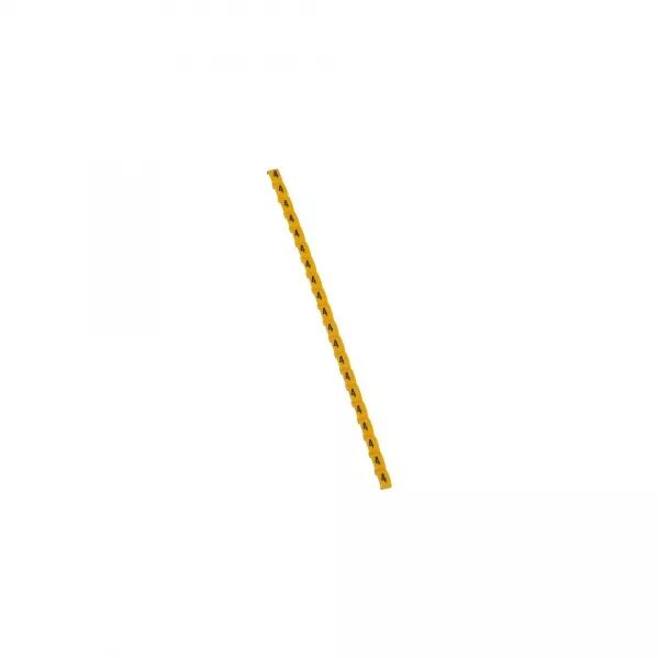 REP�RE DUPLIX CONFORME CODE COULEUR INTERNATIONAL - CHIFFRE 4 SUR FOND JAUNE