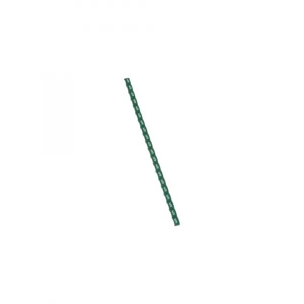REP�RE DUPLIX CONFORME CODE COULEUR INTERNATIONAL - CHIFFRE 5 SUR FOND VERT