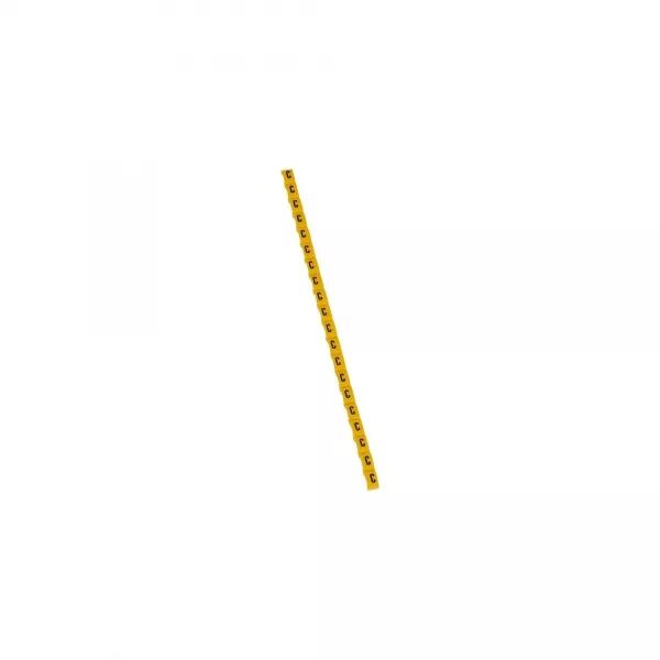 REP�RE DUPLIX LETTRE MAJUSCULE C NOIRE SUR FOND JAUNE