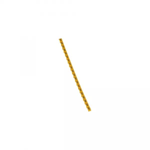REP�RE DUPLIX LETTRE MAJUSCULE E NOIRE SUR FOND JAUNE