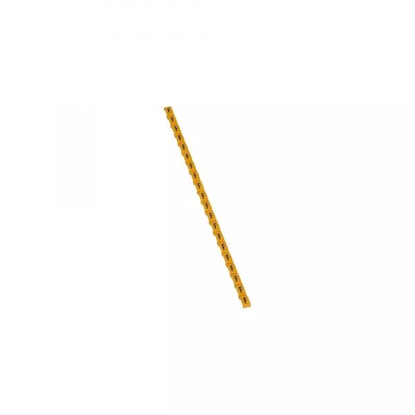 REP�RE DUPLIX LETTRE MAJUSCULE F NOIRE SUR FOND JAUNE